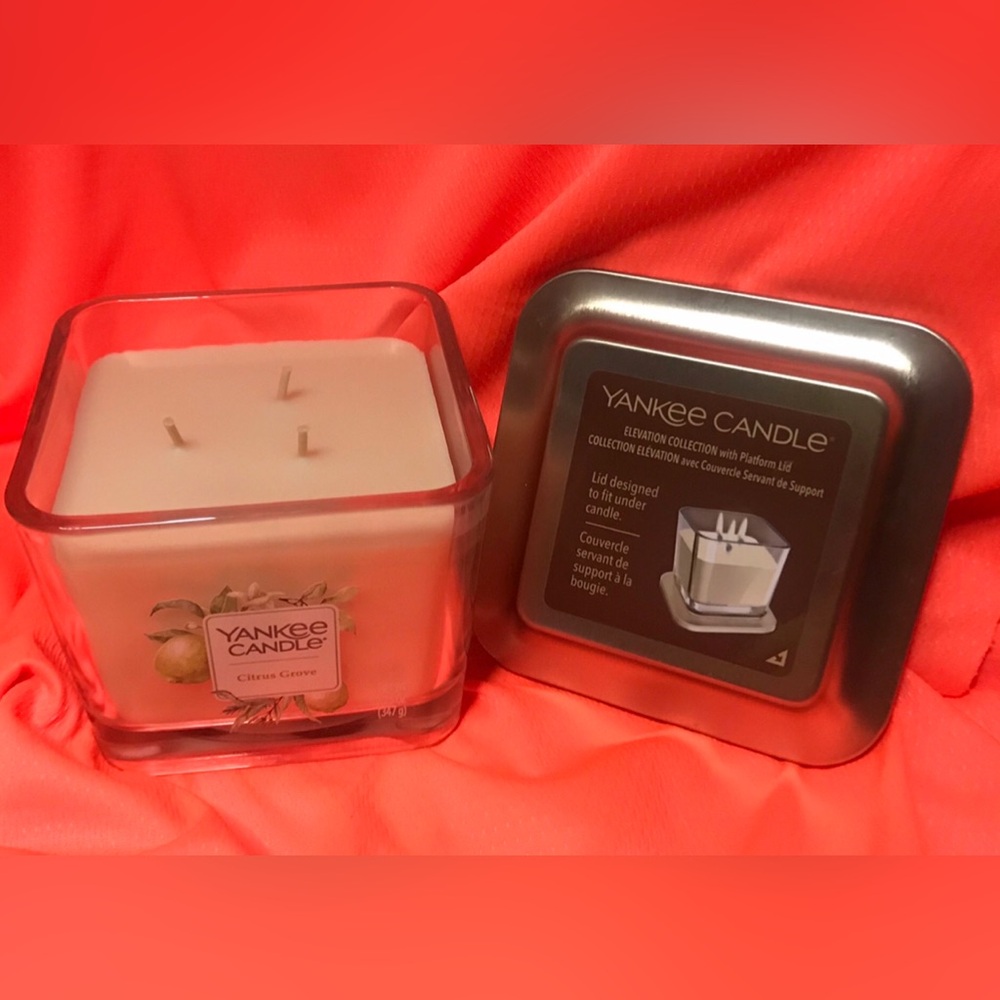 Yankee Candle Citrus Grove Medium 3 wick elevation candle - Picture 4 of 9